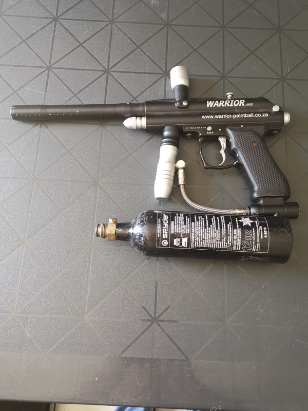 Warrior paintball gun