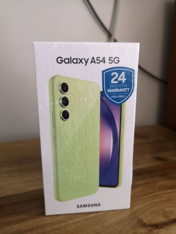 Samsung Galaxy A54 5G 256GB Dual Sim Lime Green Brand New Factory Sealed In The Box Never Been Used