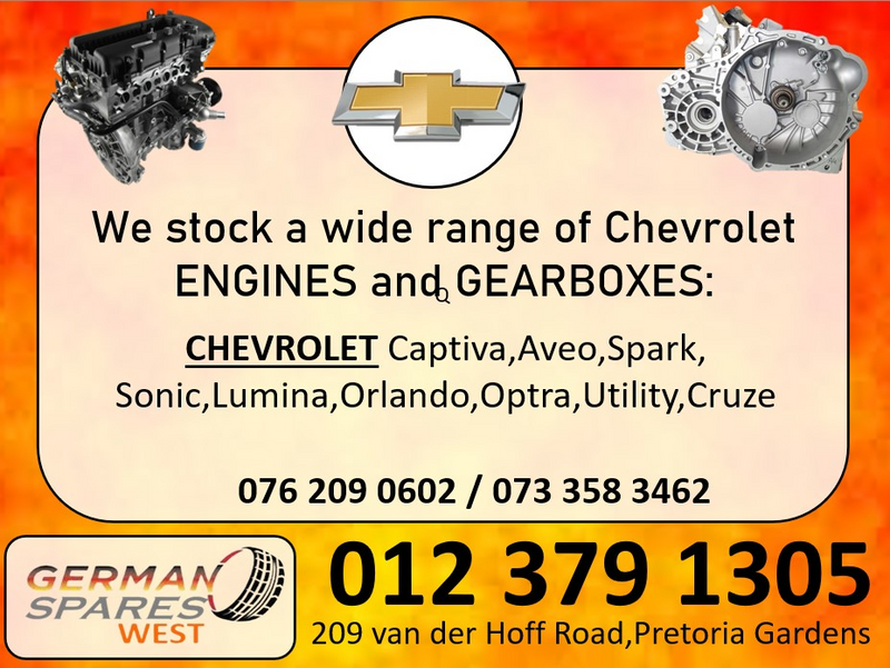 We Stock a wide range of Chevrolet Engines and Gearboxes.