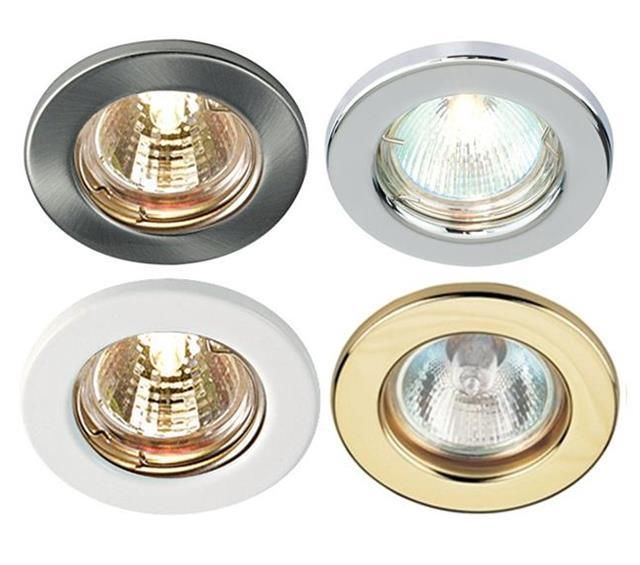 Downlight Fittings, Housings. Single Ring (Fixed) in Assorted Colours. Brand New Products.