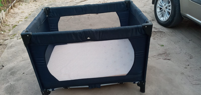 Baby cot bed and Baby car seat.