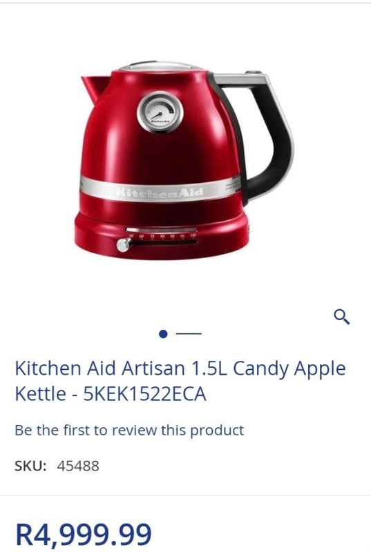Kitchen aid artisan 1 5 l candy apple kettle 5 k e k1522 e c a
