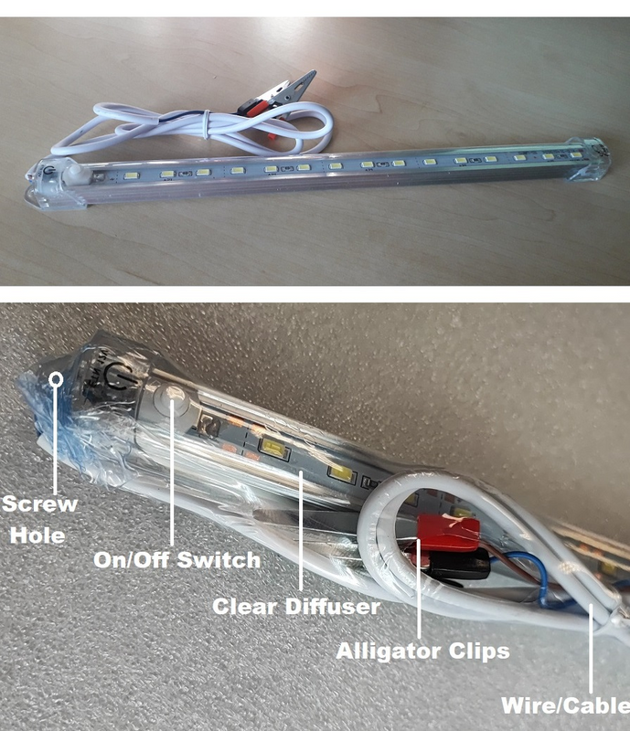 LED Rigid Tube Lights 12V LED Lamps With On/Off Switch Different Sizes and Prices 18cm to 150cm. NEW