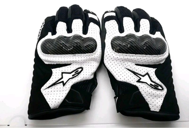 Alpinestars smx 1 air v2 carbon gloves black white XL