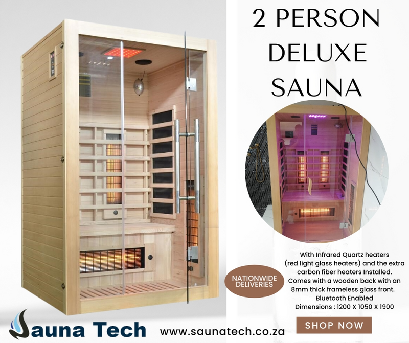 2 Person deluxe infrared sauna.