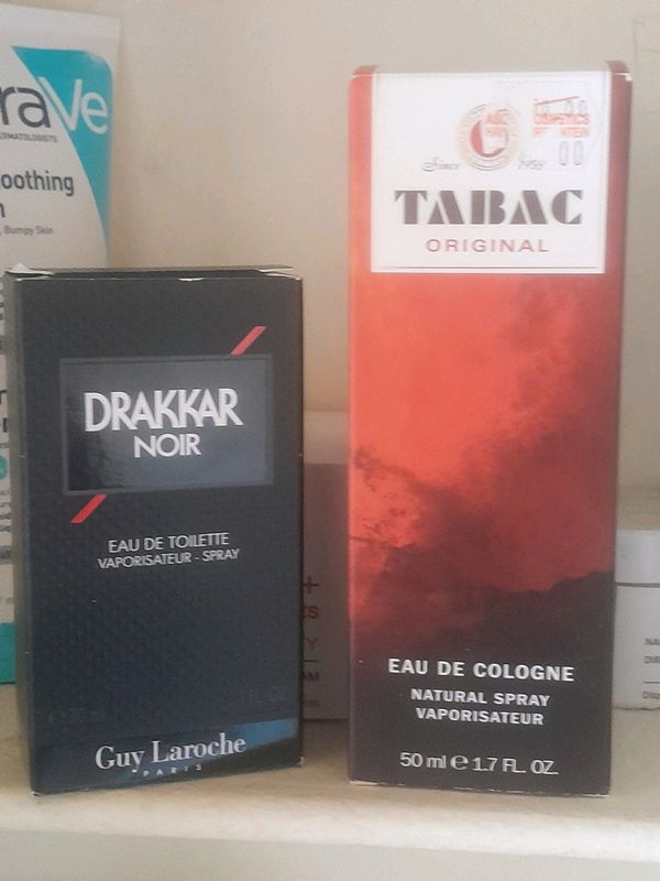 Men&#39;s FRAGRANCE,X2/ DRAKKAR,edt 30ml &amp; TABAC,cologne 50ml..