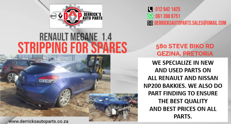 Renault Parts Megane stripping for parts