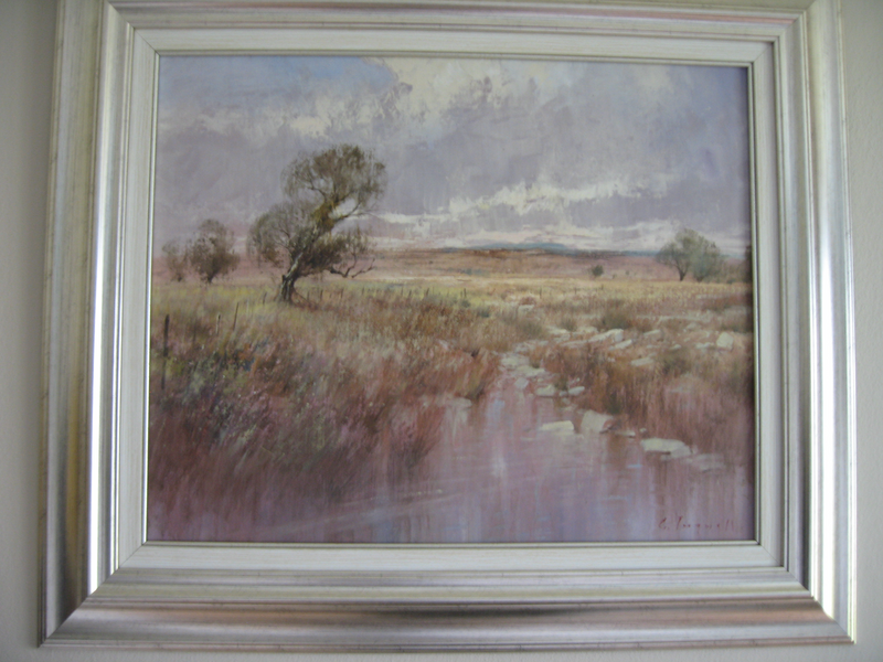 CHRIS TUGWELL  OIL PAINTING  &#34;FREE STATE LANDSCAPE&#34;  REDUCED PRICE