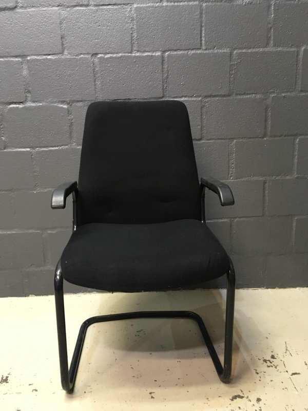 Black Visitors Chair- A19710
