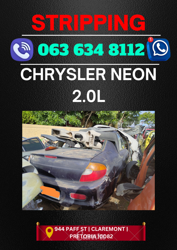 Chrysler neon 2.0l stripping for spares Whatsapp me for prices today 061 535 0116