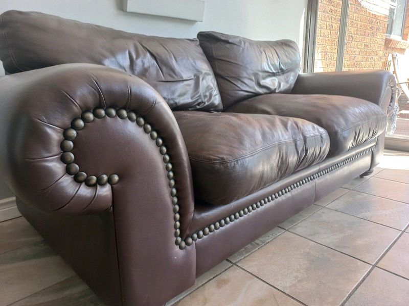 Coricraft Afrique Leather Couch