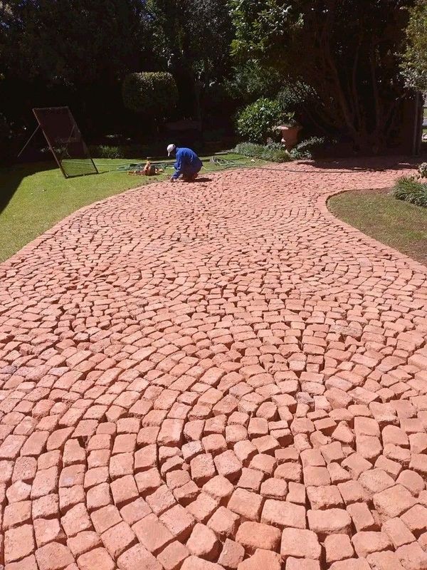 Rock clay half brick pavers supplying and installation in all areas around capetown