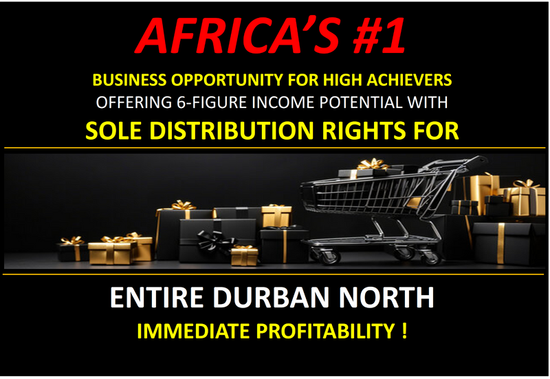DURBAN NORTH - MAGNIFICENT BUSINESS WORKING FLEXI HOURS FROM HOME