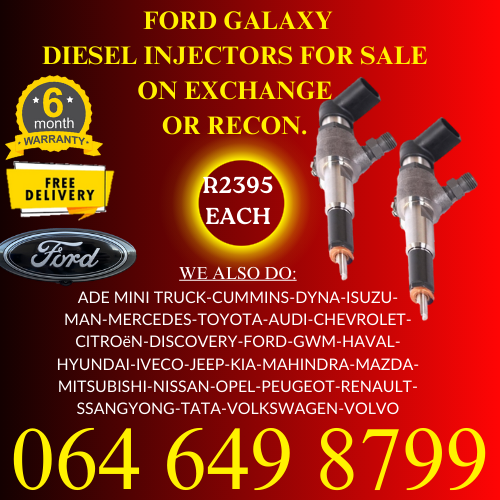 Ford Galaxy diesel injectors for sale on exchange or we recon your own