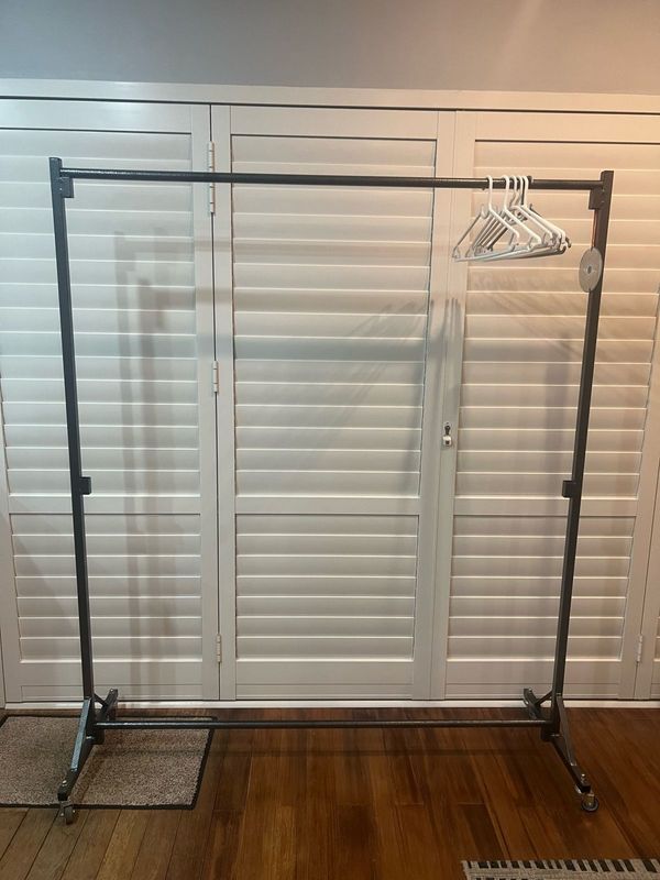 Double Clothing rails in  good condition for sale R600 each