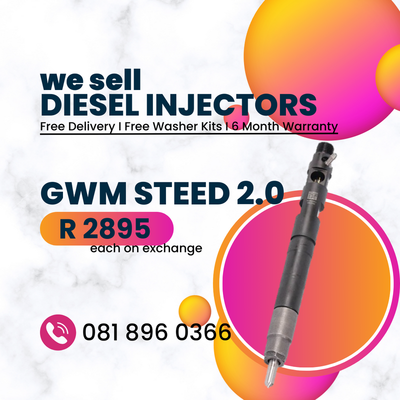 GWM STEED 2.0 DIESEL INJECTORS FOR SALE ON EXCHANGE