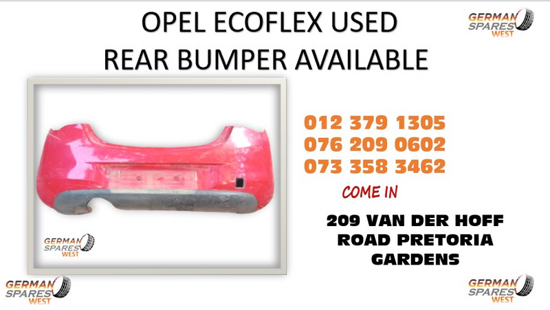 opel ecoflex used rear bumper for sale