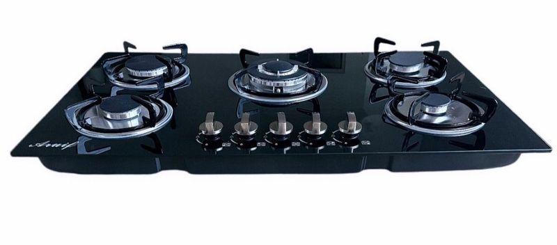 BRAND NEW 5 PLATE GAS HOB AUTO IGNITION 860mm x 510mm