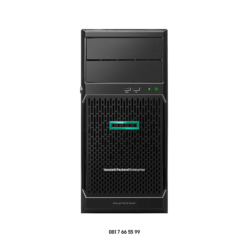 HPE Proliant ML30 Gen10 Server Xeon E-2124 16GB RAM 500GB 2TB SSD 4X3.5 LFF HP S100I 2GLAN 1X350W