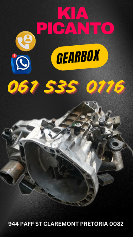 Kia picanto gearbox R5000 Call me 061 535 0116