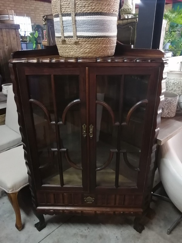 Stunning Vintage Blackwood corner cabinet