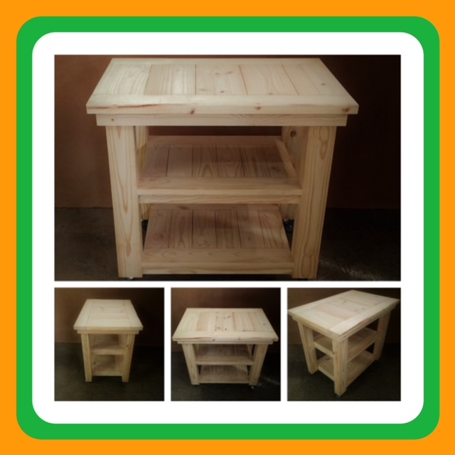 Kitchen   Island Chunky Cottage series 0950 Mobile Raw