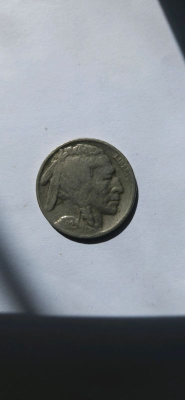 1929 BUFFALO NICKEL 5 Cents of United States of America USA Antique Coin