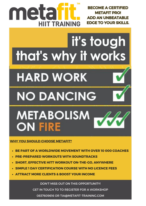 Become a certified Metafit PRO adding an unbeatable edge to your skills!
