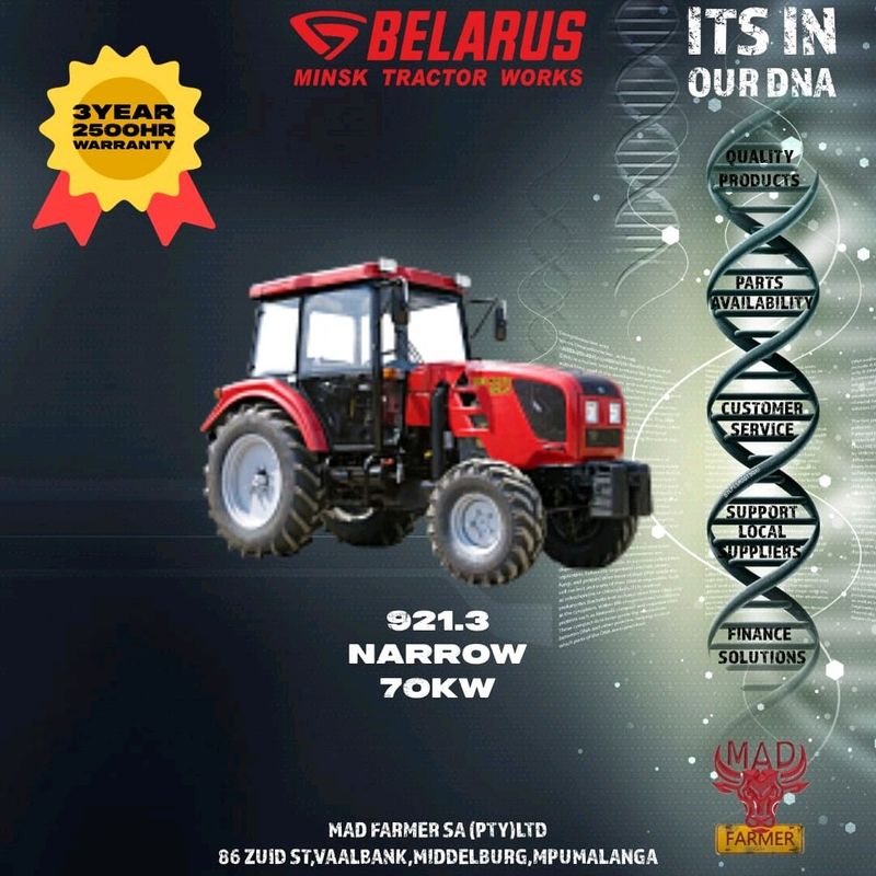 New Belarus tractors available for sale at Mad Farmer SA