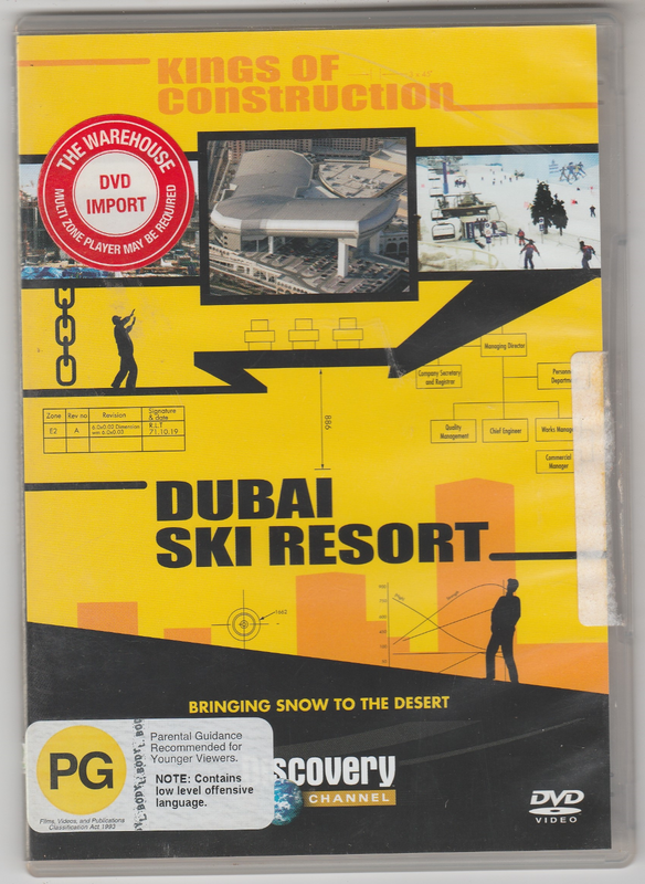 DVD - Discovery Channel - Kings of Construction - Dubai Ski Resort