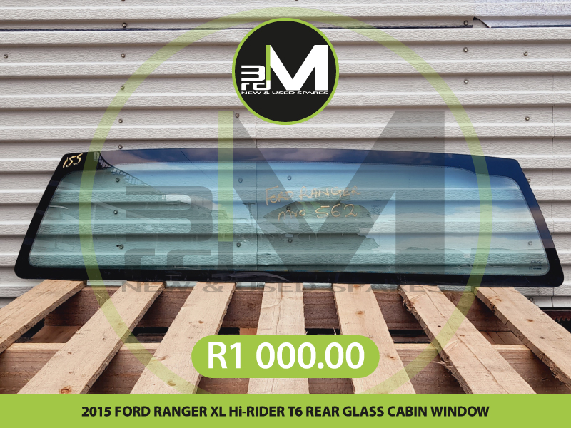 2015 FORD RANGER XL Hi-RIDER T6 REAR GLASS CABIN WINDOW