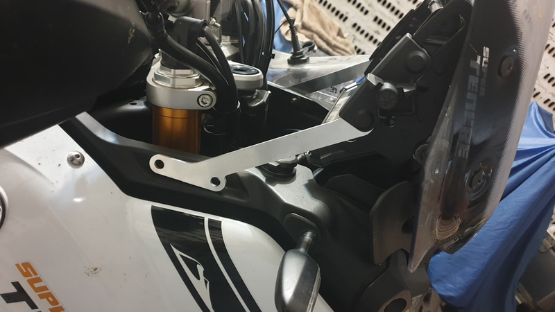 Yamaha XT1200 Super Tenere Nav accessory bar stabiliser support bracket kit 2014&#43; a must have!