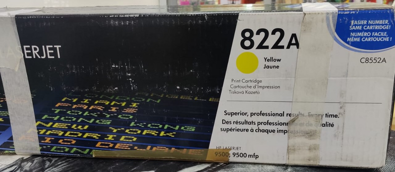 Original Hp C8552A Yellow Toner Cartridge 822A