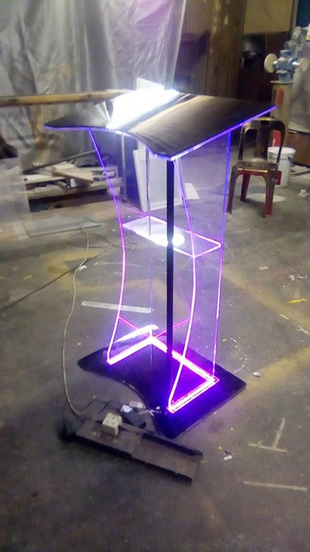 CUSTOM DESIGNED PULPITS AND PODIUMS WITH LED&#39;s