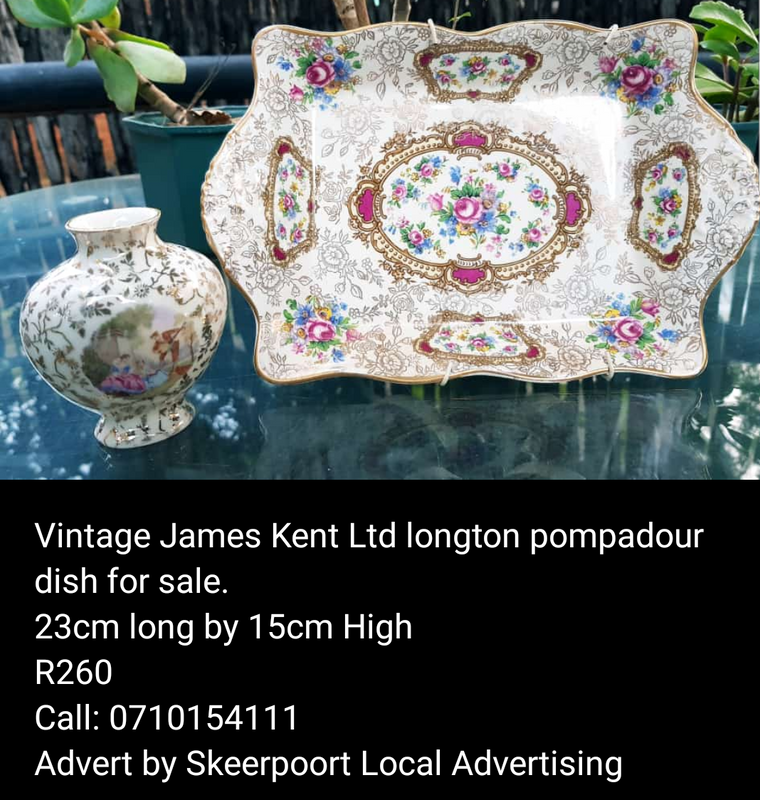 Vintage James Kent Ltd longton pompadour dish for sale