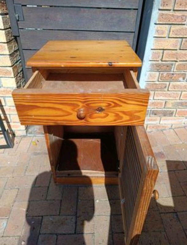 Pine Wood Kitchen Cabinet/Pedestal