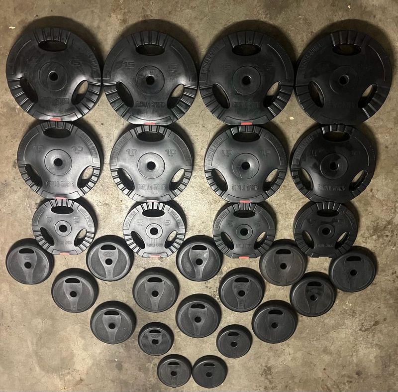 157kg plastic weight plates