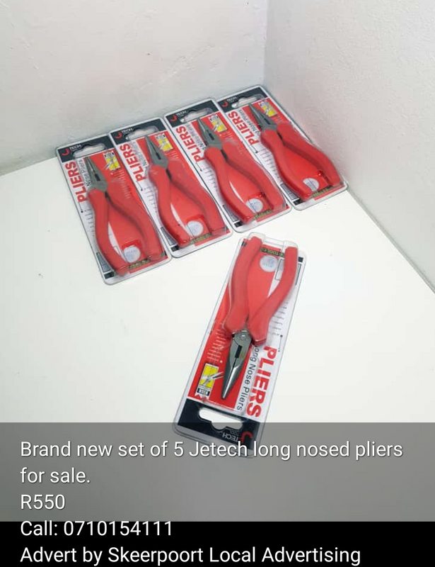 Brand new Jetech set of 5 long board pliers for sale
