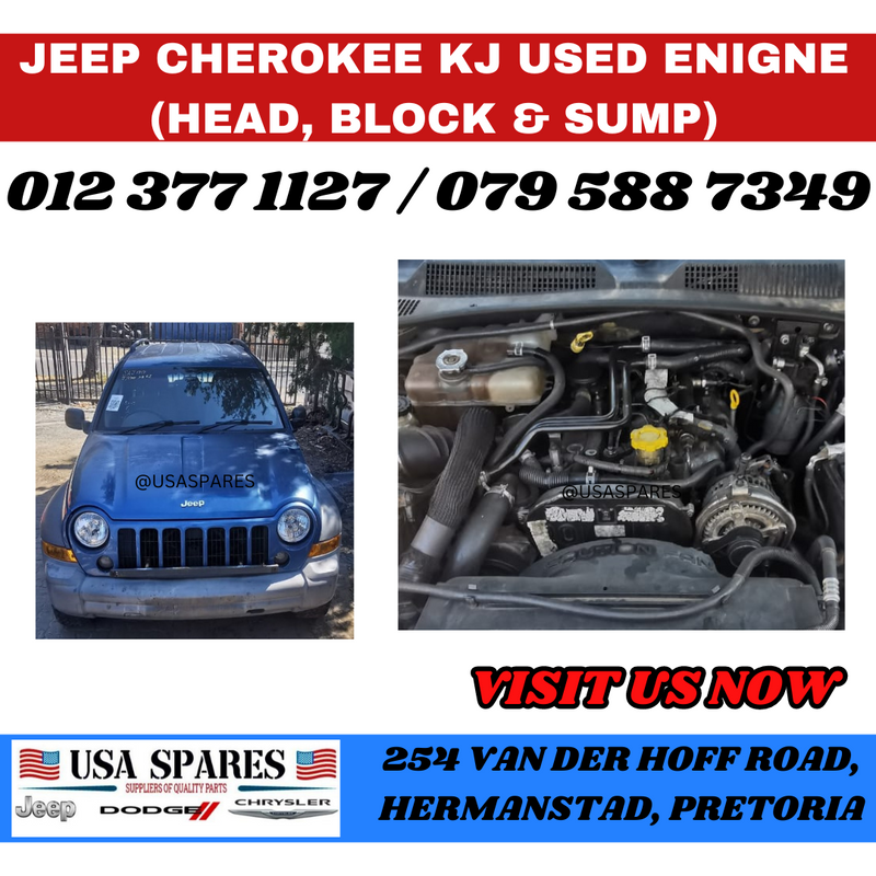 Jeep Cherokee KJ used Engine (Head, Block &amp; Sump)