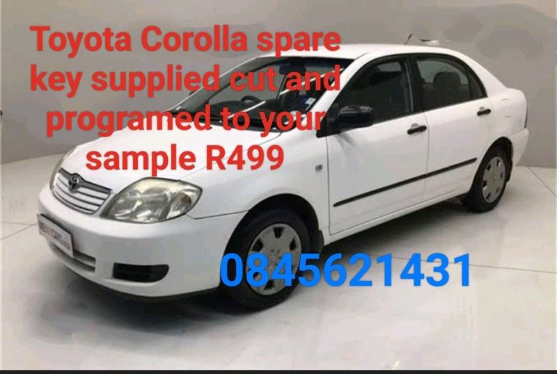 Toyota Corolla kokoroshe shape spare key R499