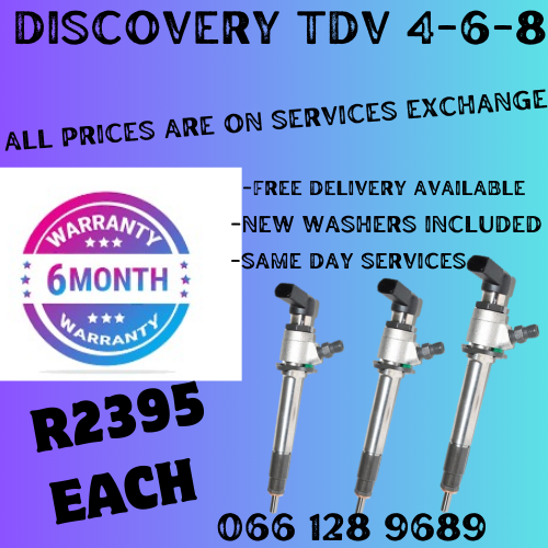DISCOVERY TDV4 / TDV6 / TDV8 DIESEL INJECTORS FOR SALE ON EXCHANGE OR TO RECON YOUR OWN