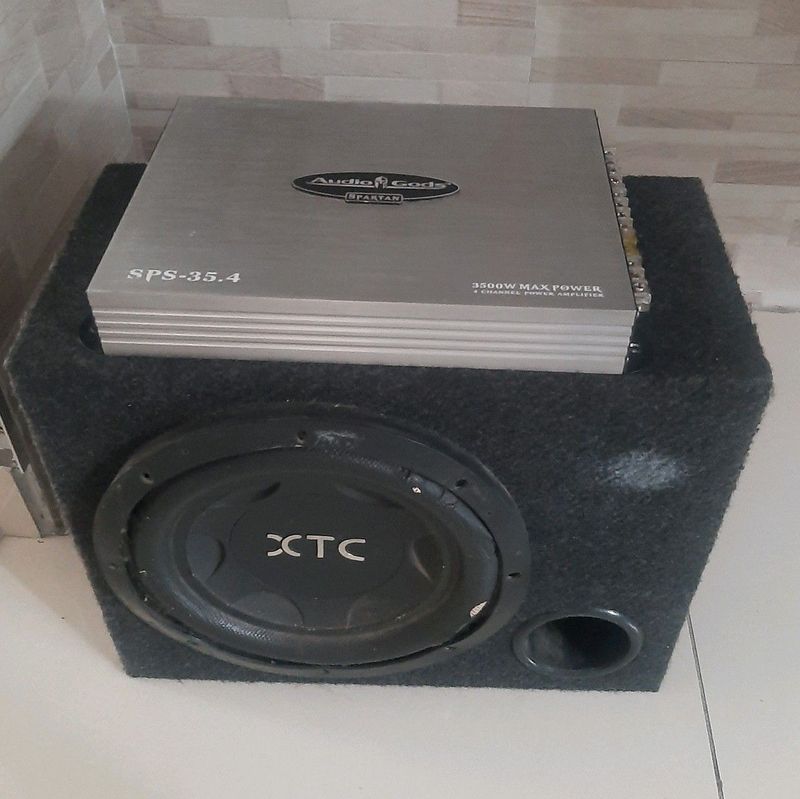 Car sound (sub, box and amp)