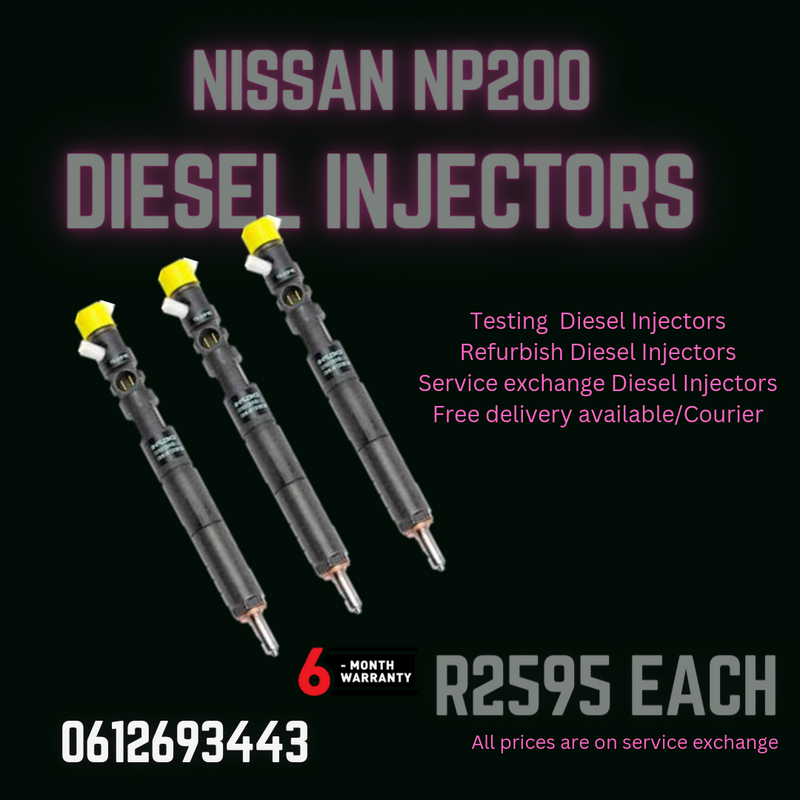 Nissan NP200 Diesel Injectors for sale