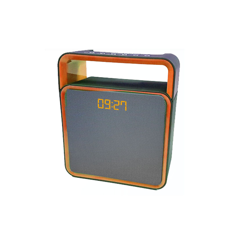 Demo Everlotus Bluetooth Clock Speaker MP0327 Red / Orange / Green AC Power ON SALE