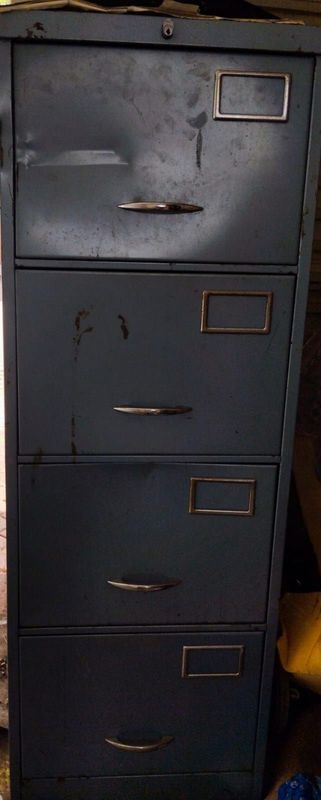 PRICE REDUCED! Steel 4 Drawer Cabinet