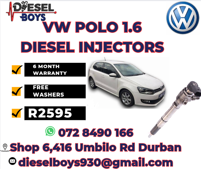 VW Polo 1.6 Diesel injectors