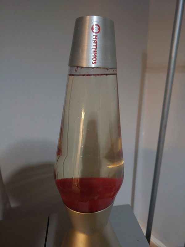 Mathmos Lava Lamp Red Seventies