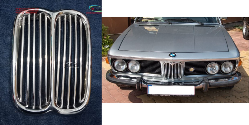 BMW 2800 CS / BMW E9 / BMW 3.0 CSL stainless steel center Grill New