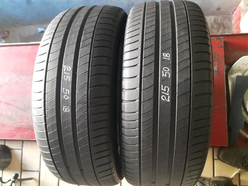 215/50/18 michelin we are selling quality used tyres at affordable prices call/whatsApp 0631966190.