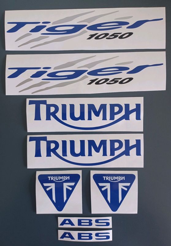 2007 Triumph Tiger 1050 stickers / vinyl cut decals